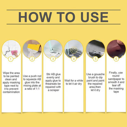 🔥🛠️Quick-Drying Tile Repair Glue - Complete Tool Kit for DIY – Fix Cracks Permanently in Minutes!✨