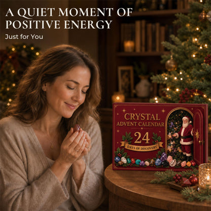 Christmas Crystal Advent Calendar 2026 - 24 Healing Crystals Countdown Box 🎁