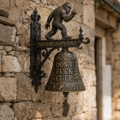 ✨ Our Lady of Grace Bronze Miraculous Medal Wall Bell | 🙏Catholic Religious Home & Garden Decor