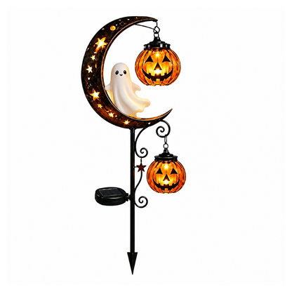 🎃 Halloween Pumpkin Moon Garden Stake Light
