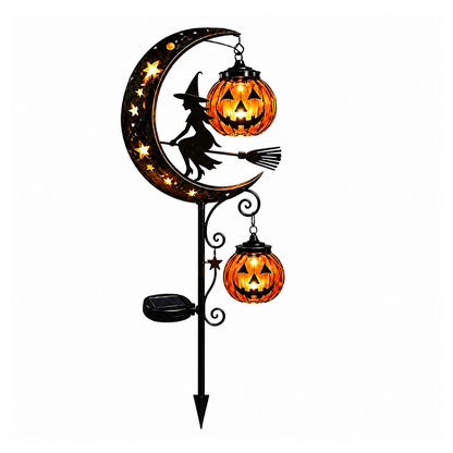 🎃 Halloween Pumpkin Moon Garden Stake Light
