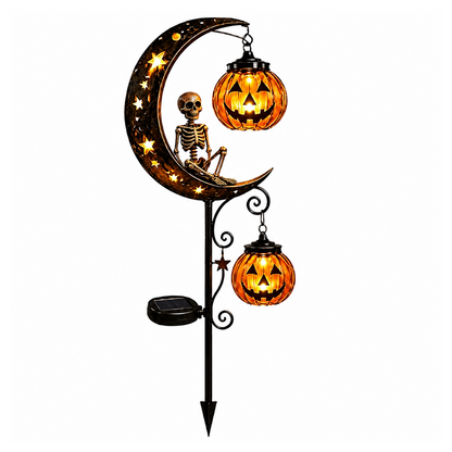 🎃 Halloween Pumpkin Moon Garden Stake Light