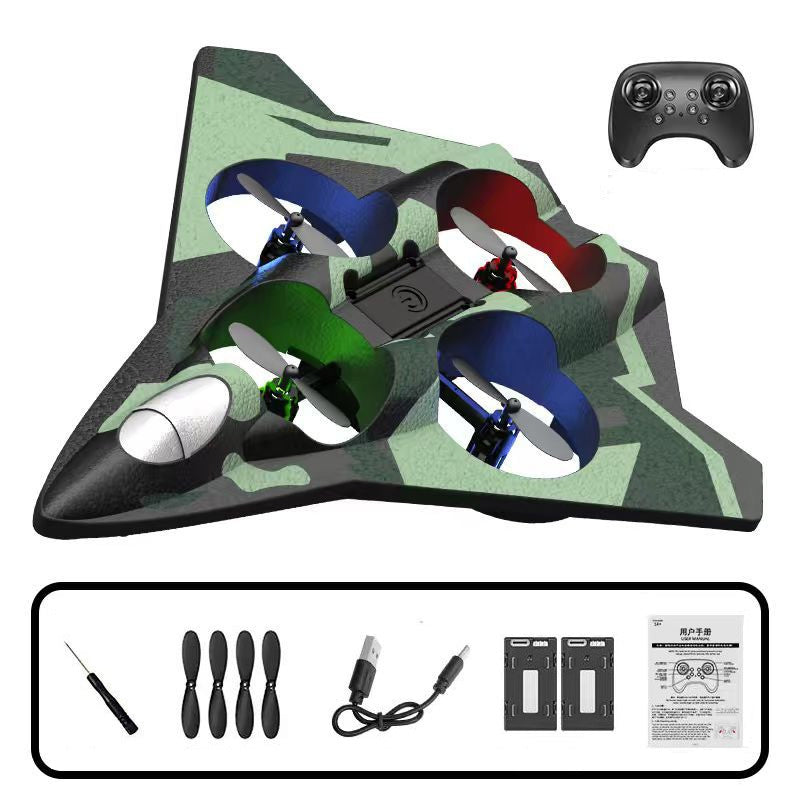 ✈️ 360° Stunt RC Drone Fighter: Flip, Glow & Fly Anywhere