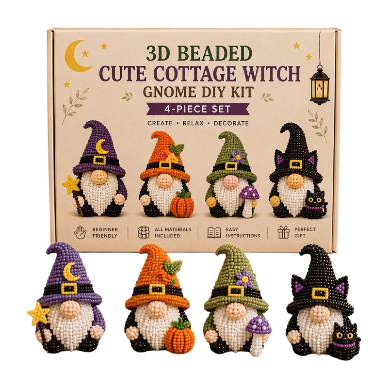 Halloween 3D Beaded Skull Decoration Kit