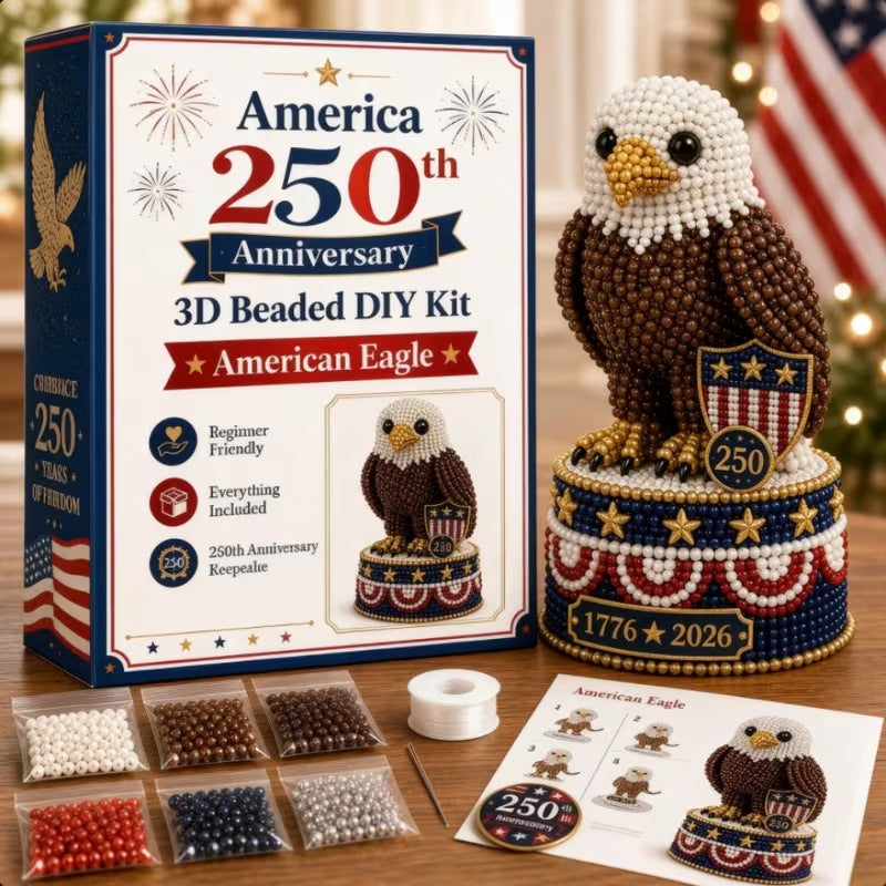 Halloween 3D Beaded Skull Decoration Kit