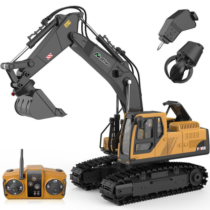 Limited-Time 49% OFF & Free Shipping! 3 in 1 Remote Control Excavator Toy with Metal Bucket/Claw/Drill