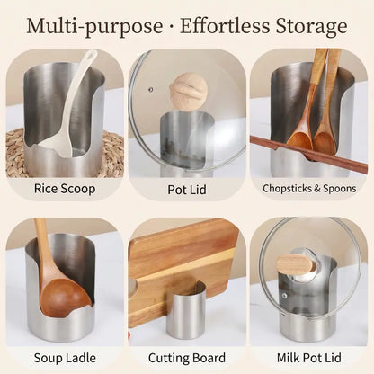 Premium Stainless Steel Utensil Organizer – Rust Resistant Cutlery Holder with Easy-Clean Design for Kitchen Drawers & Countertops