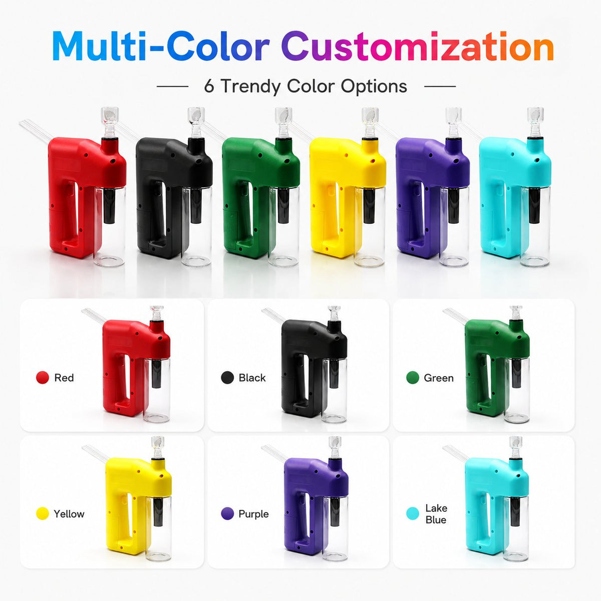 ⚡Portable Handheld Electric Filtration Device | Compact Glass Chamber Design with Electric-Assisted Operation & 6 Color Options ✨