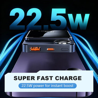 🔋⚡ New iPhone 18 Ready! | 10,000mAh Magnetic Power Bank | 22.5W Wired + 15W Wireless Fast Charging | Travel Essential 🧲✨