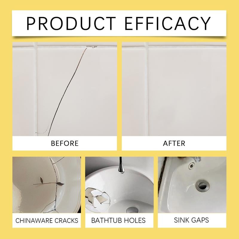 🔥🛠️Quick-Drying Tile Repair Glue - Complete Tool Kit for DIY – Fix Cracks Permanently in Minutes!✨