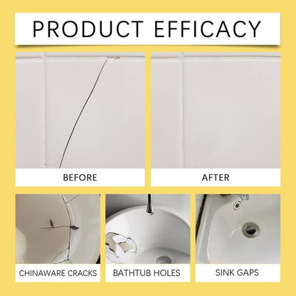 🔥🛠️Quick-Drying Tile Repair Glue - Complete Tool Kit for DIY – Fix Cracks Permanently in Minutes!✨