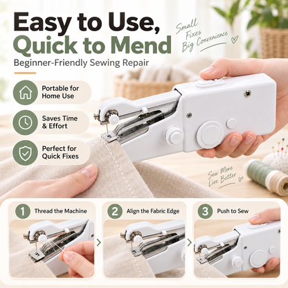 🧵Mini Electric Sewing Machine – Lightweight, Portable & Easy to Use!