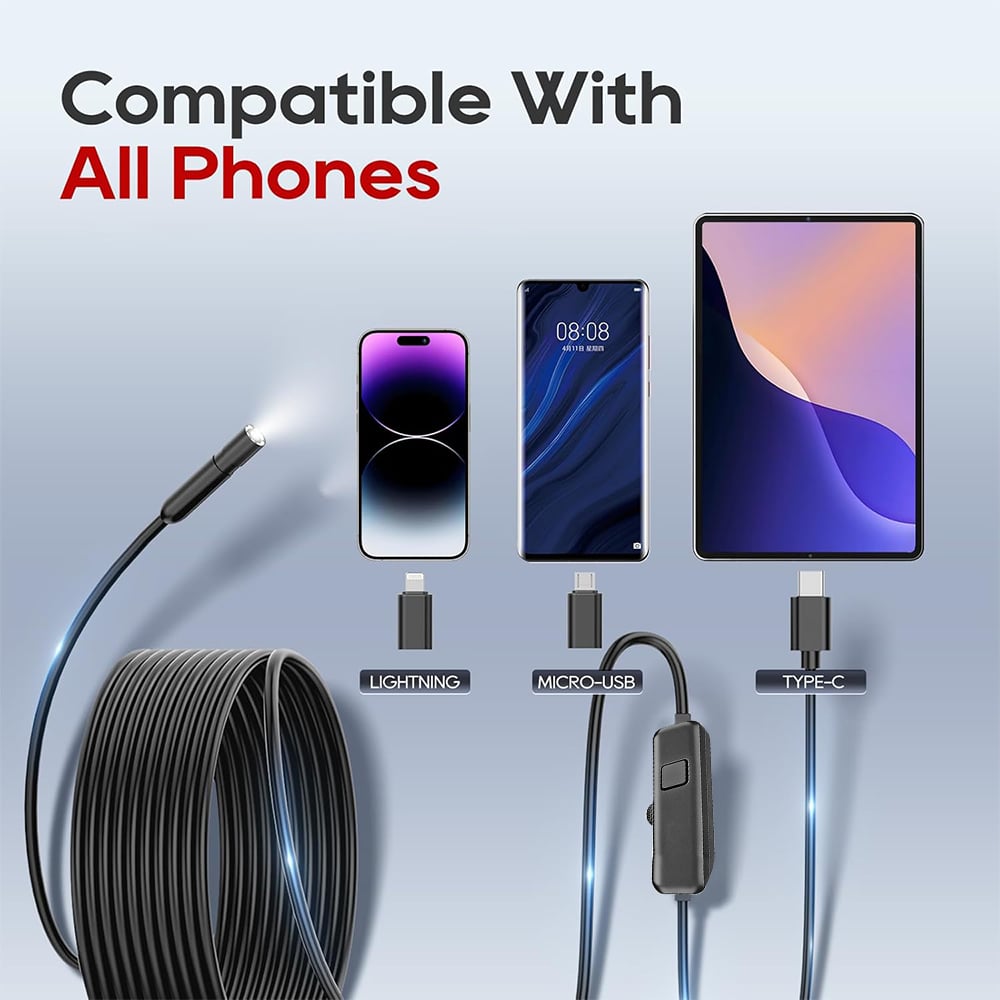 🔥Last Day 50% OFF🛠️1920P HD Digital Endoscope Camera, Essential Auto Repair Inspection Tool