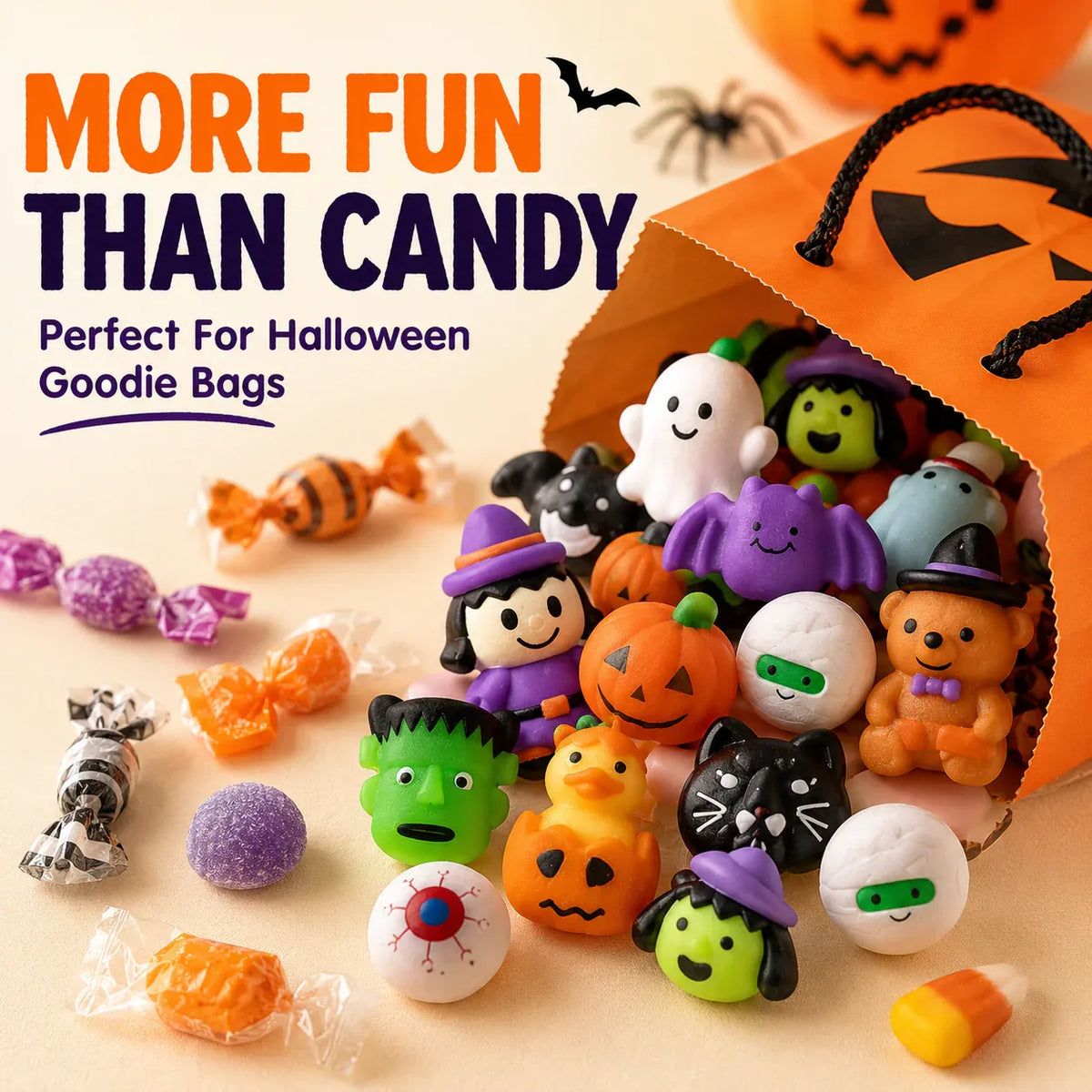 🎃 50PCS Halloween Mochi Squishy Toys