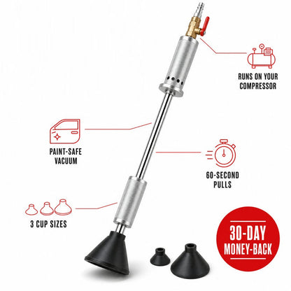 Pneumatic Dent Puller, Pneumatic Suction Cup Dent Puller with 3 Suction Cups (3.2\", 4.7\", 6.1”)