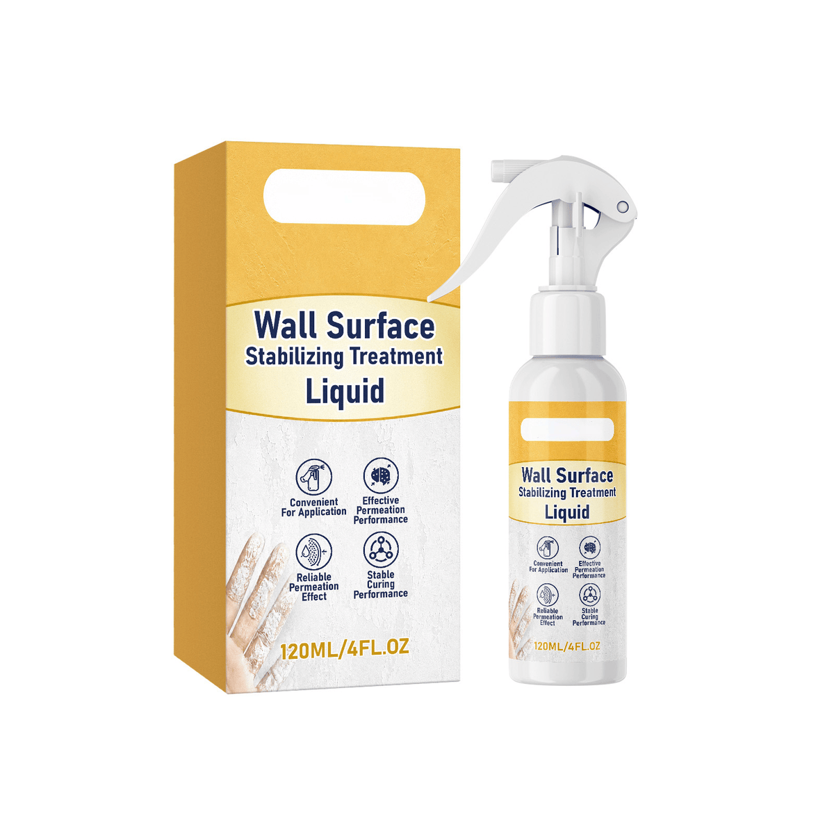 ✨Wall Repair Spray🖼️ Household Wall Reinforcement Spray For Peeling & Powdery Indoor Wall Base Renovation