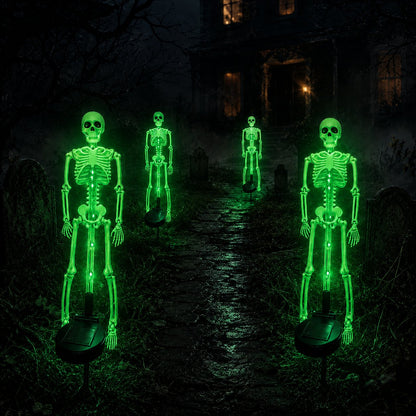 Solar LED Skeleton Yard Stake – Halloween Outdoor Garden Decor