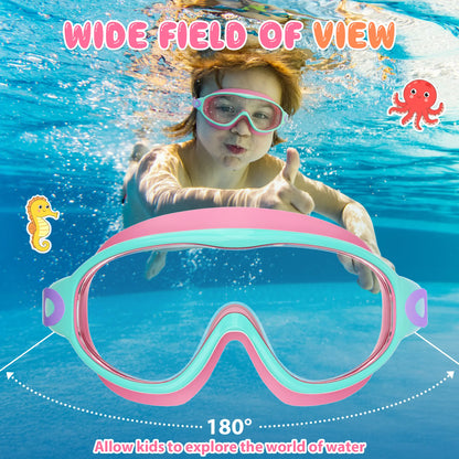 Kids Swim Goggles - UV Protection & Anti-Fog