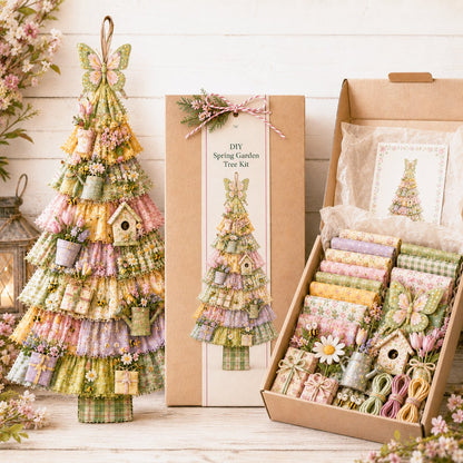 🎄 DIY Oversized Patchwork Christmas Tree Door Hanging Kit – Beginner-Friendly, Complete Craft Kit with Step-by-Step Guide ✨
