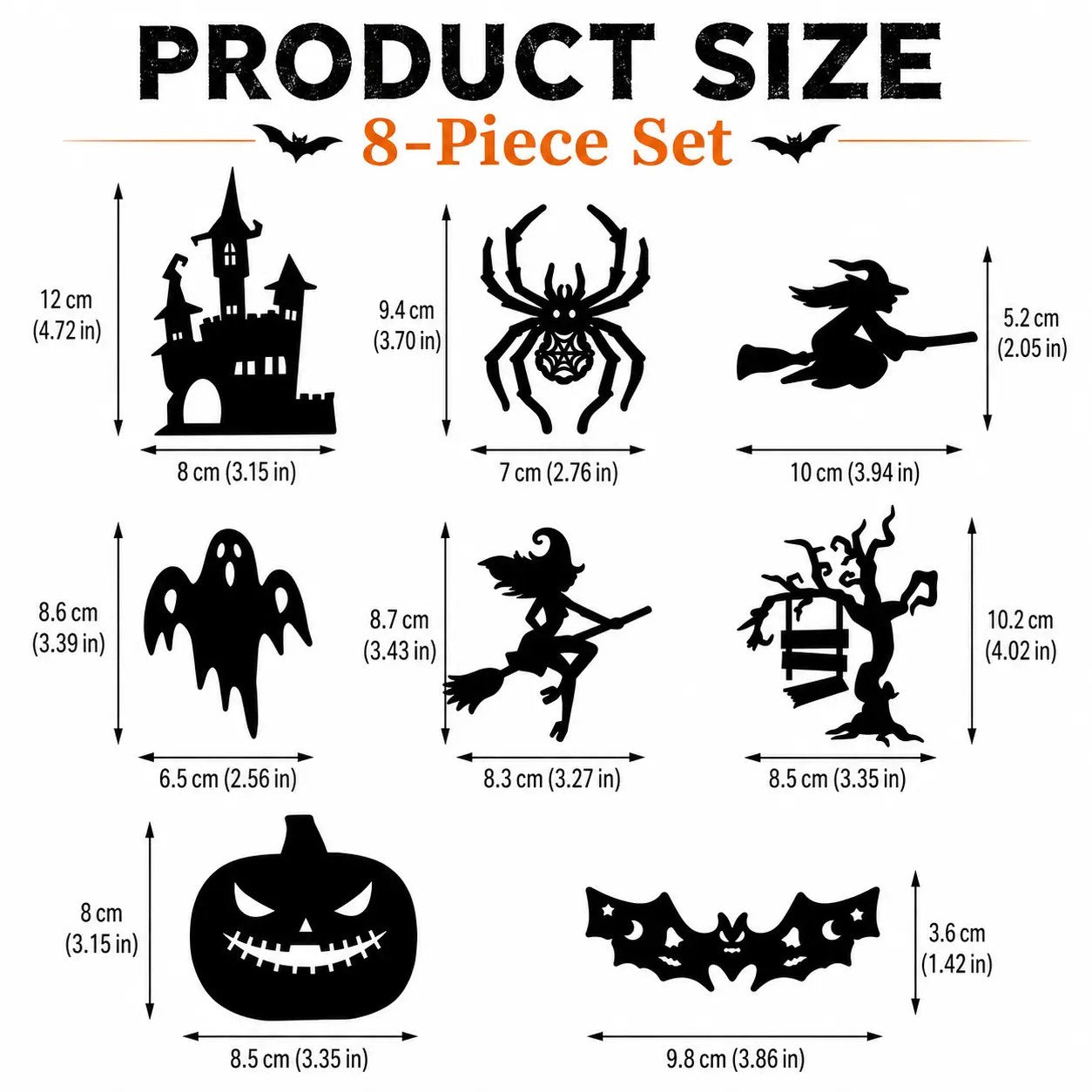 🎃 Light Up Your Halloween with Spooky LED Silhouette Wall Stickers! 👻