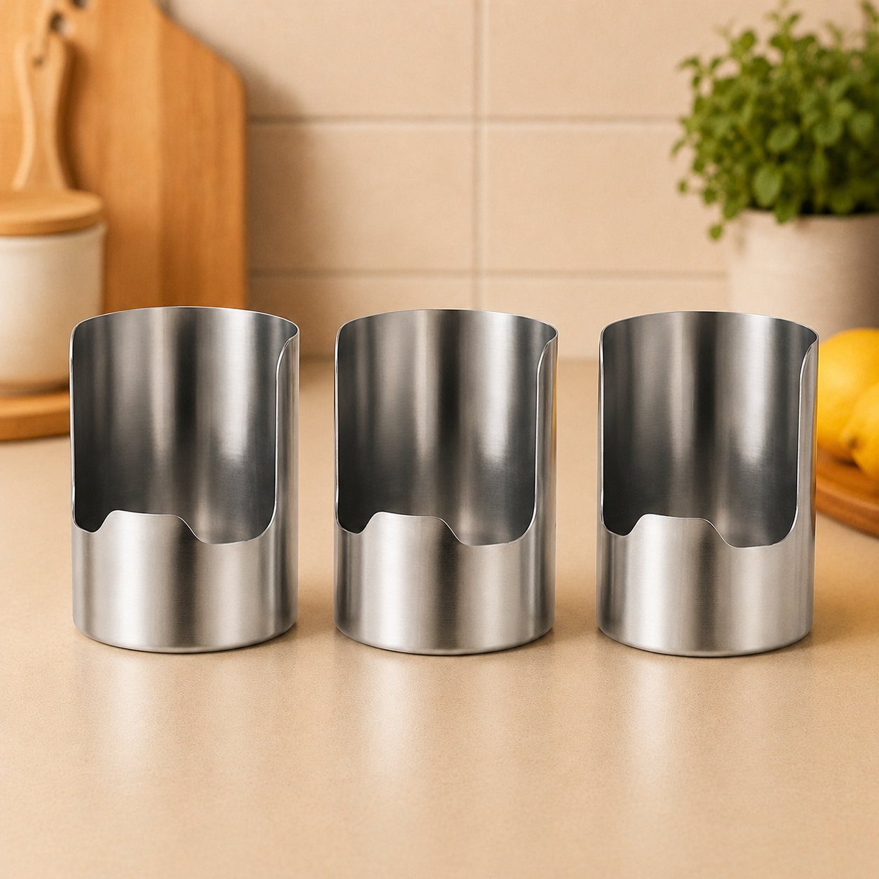 Premium Stainless Steel Utensil Organizer – Rust Resistant Cutlery Holder with Easy-Clean Design for Kitchen Drawers & Countertops