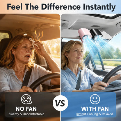 🔥50% OFF Last Day 360° Car Vent Cooling Fan with LED Display