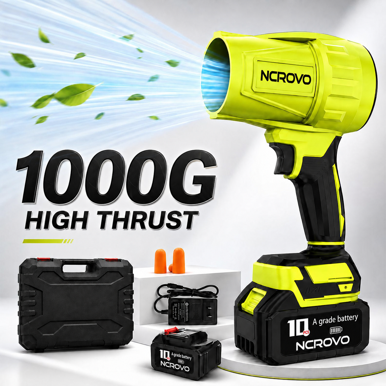 Powerful Cordless Leaf Blower – Lightweight & Rechargeable