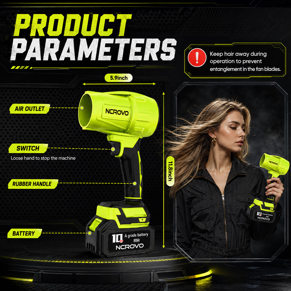 Powerful Cordless Leaf Blower – Lightweight & Rechargeable