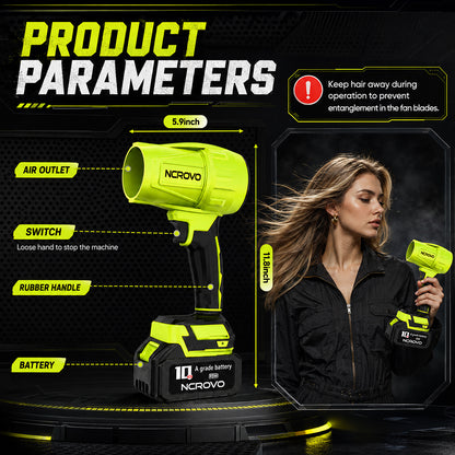 Powerful Cordless Leaf Blower – Lightweight & Rechargeable