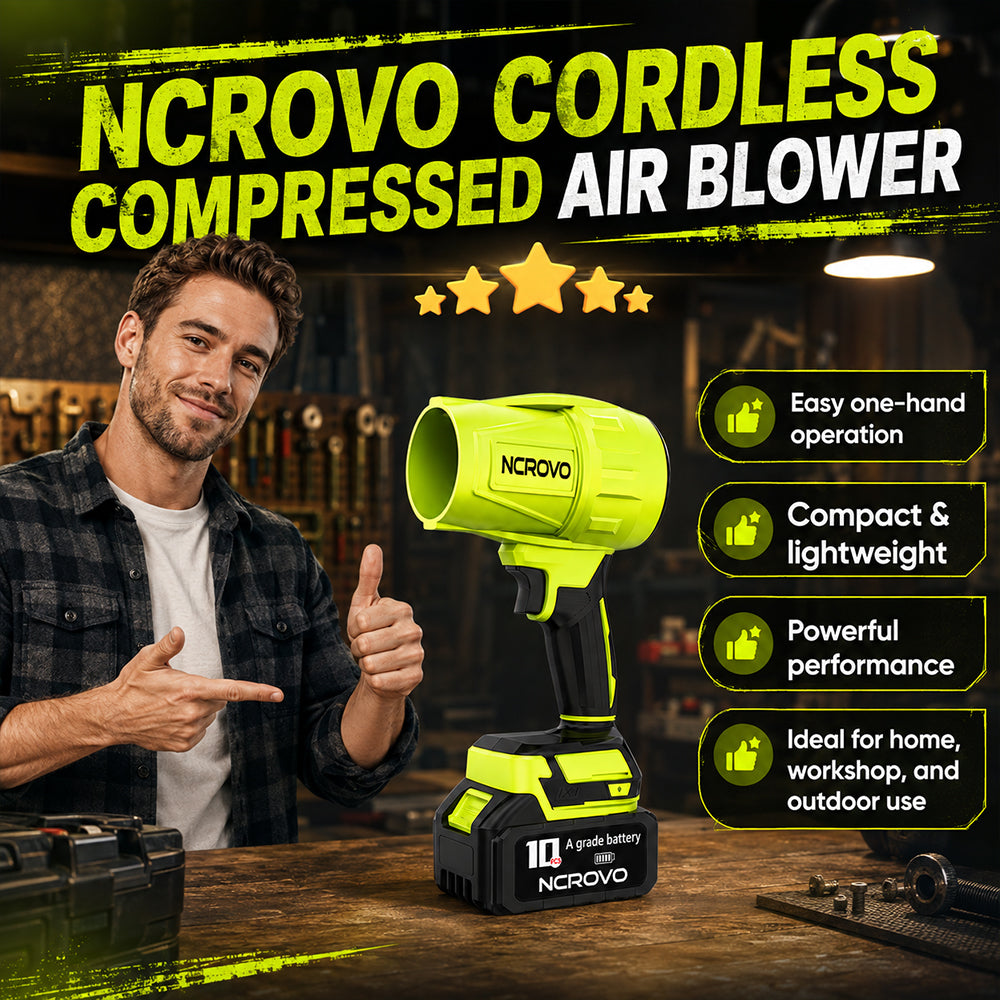 Powerful Cordless Leaf Blower – Lightweight & Rechargeable