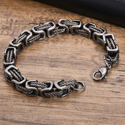 Braided Stainless Steel Bracelet for Men