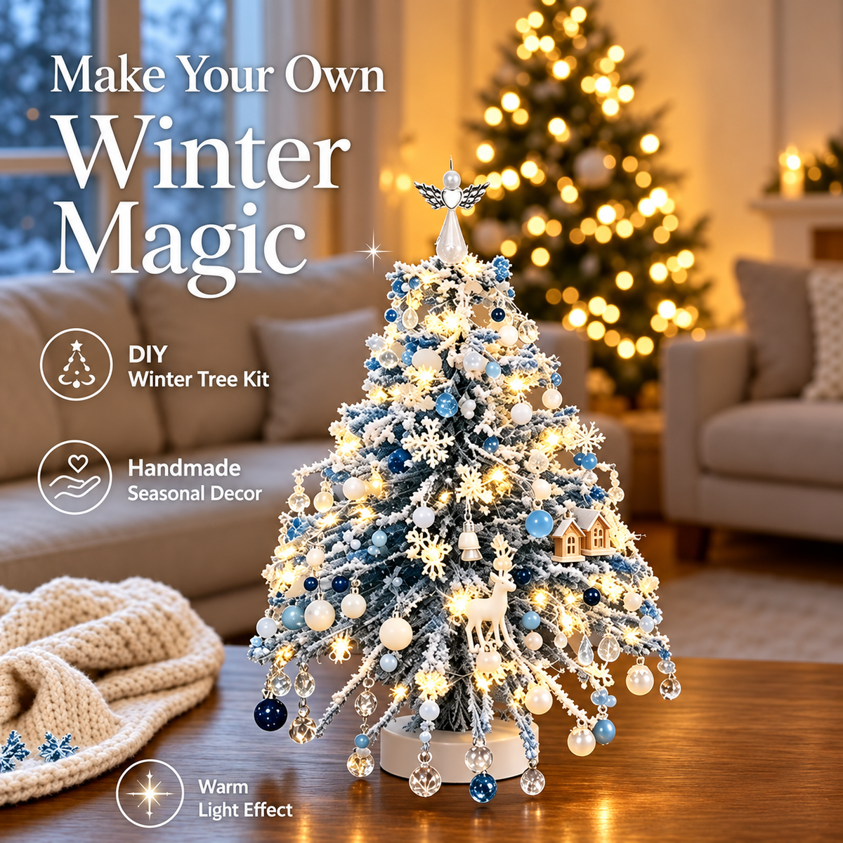 🎄DIY Glowing Beaded Christmas Tree Craft Kit – Create Your Own Holiday Keepsake