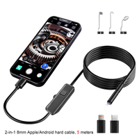 2-in-1 8mm Apple/Android hard cable, 5 meters | 🏆 Most Popular