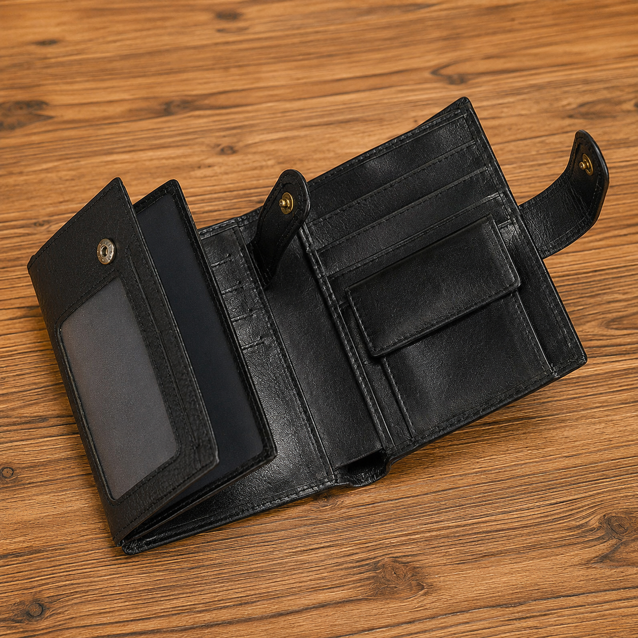 💼Top-Grain Leather Wallet for Men & Women – Bi-Fold / Tri-Fold with Coin Pocket & Multiple Card Slots