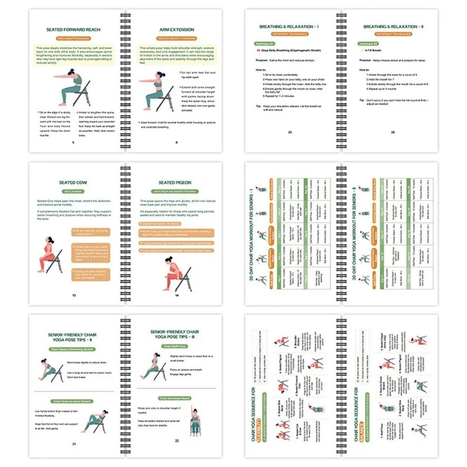 The Complete Guide to Chair Yoga for Seniors Over 60: 40+ Low-Impact Easy Exercises to Restore Strength, Mobility, Balance, and Lose Weight