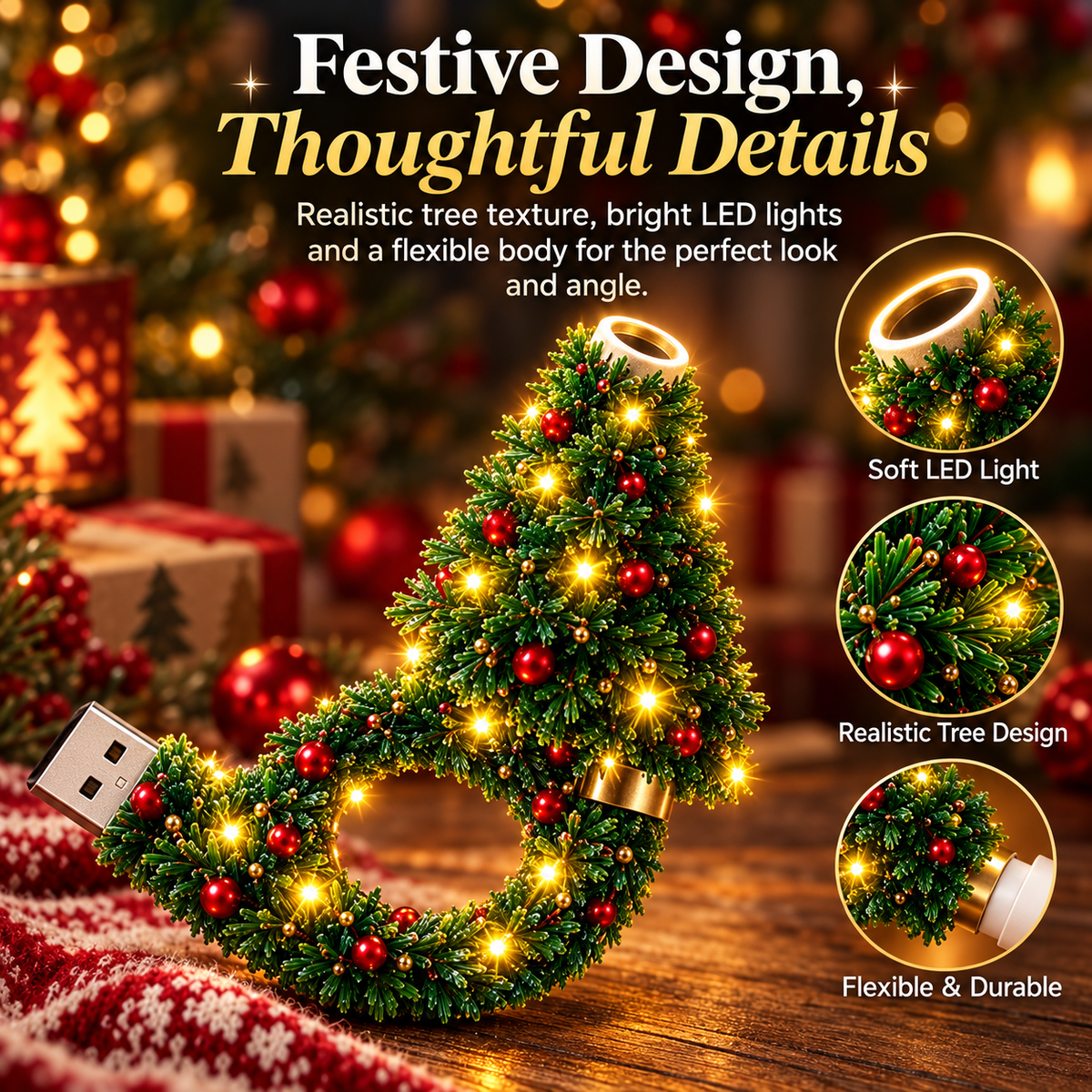 🎄🎃 Holiday Projection Wreath Light – Christmas & Halloween Ceiling Projector Decor