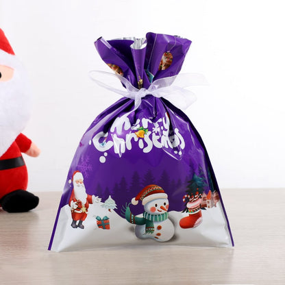 🎄Novas Sacolas de Presente com Cordão de Natal🎁