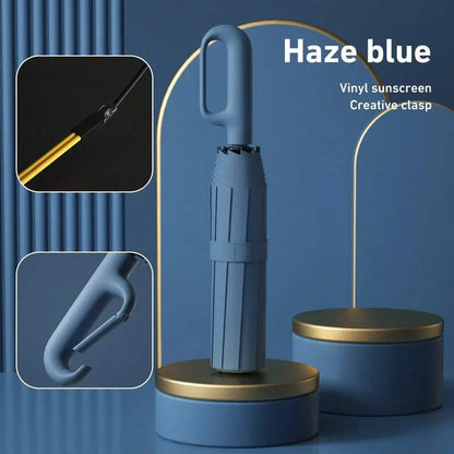 ☔Portable Automatic Folding Umbrella-Windproof Waterproof with Loop Buckle