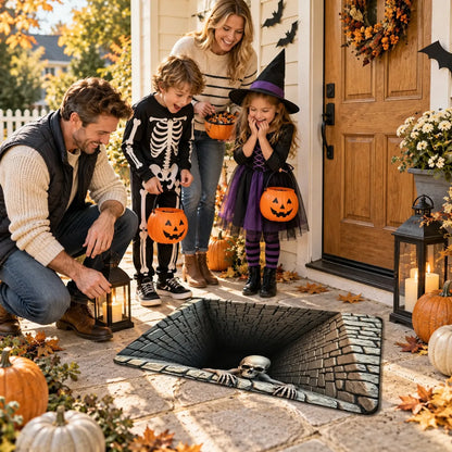 👻Spooky 3D Skull Pit Doormat