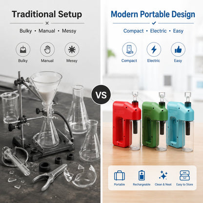 ⚡Portable Handheld Electric Filtration Device | Compact Glass Chamber Design with Electric-Assisted Operation & 6 Color Options ✨