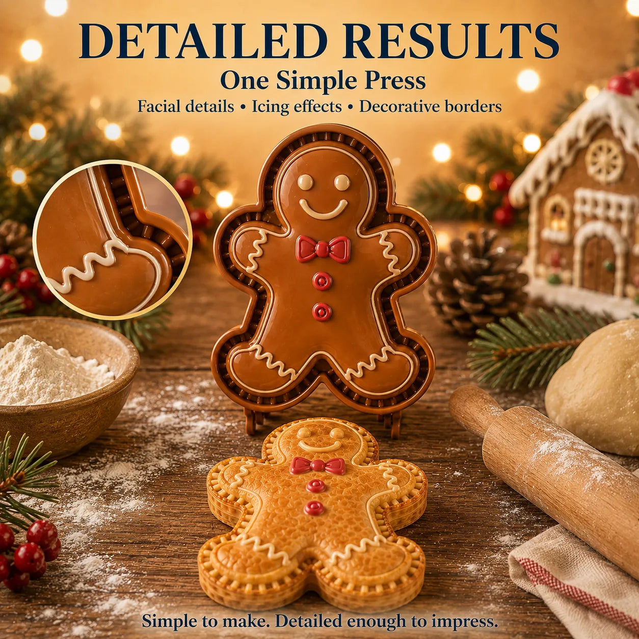 ⏳ Last Day 50% OFF – 🎄16-Design Christmas Mini Pie Mold Collection | Reusable Embossed Molds for Shaping Detailed Santa, Snowman, Reindeer, Tree & Holiday Pies 🥧✨