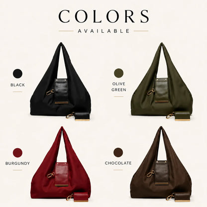 Transformable Bag - Stylish Vegan Leather Tote & Keychain Charm