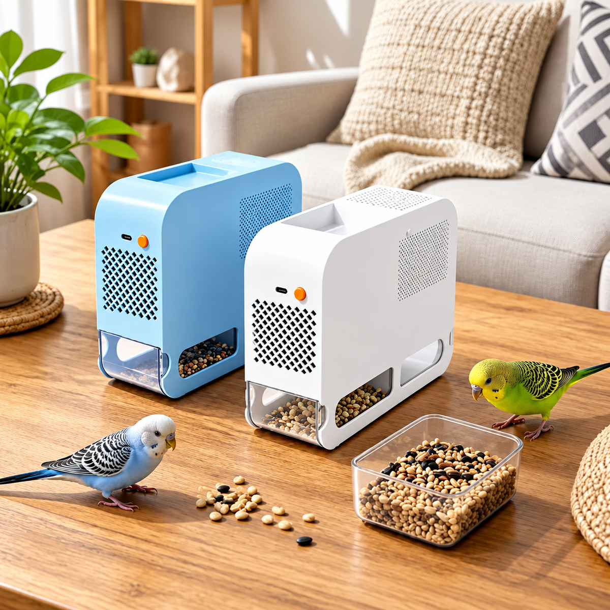 Electric Bird Seed Sheller & Chaff Separator – 5-Speed Quiet Seed Cleaner