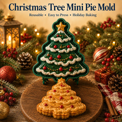 ⏳ Last Day 50% OFF – 🎄16-Design Christmas Mini Pie Mold Collection | Reusable Embossed Molds for Shaping Detailed Santa, Snowman, Reindeer, Tree & Holiday Pies 🥧✨