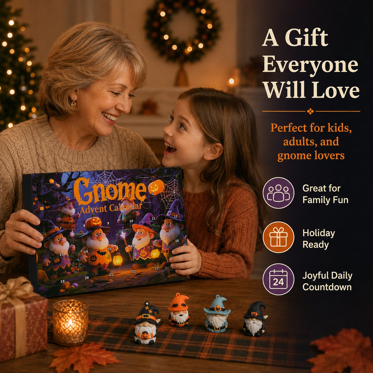 🎃 Halloween Early Bird Sale | 49% OFF🎃24 Days of Halloween Gnome Surprise Figures Advent Calendar Box