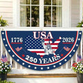 250th Anniversary of Independence 🎇 1776–2026 — Patriotic-Themed Outdoor Semicircular Banner 🎊