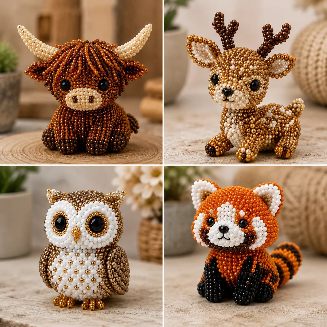 Halloween 3D Beaded Skull Decoration Kit