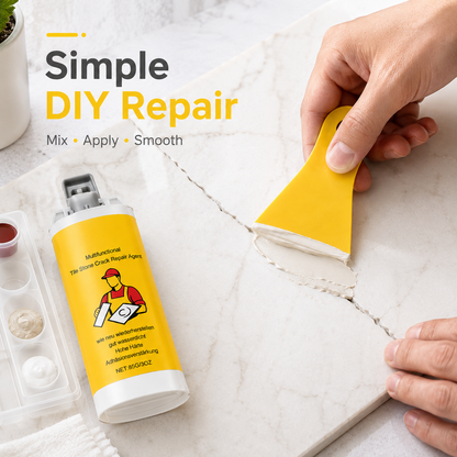 🔥🛠️Quick-Drying Tile Repair Glue - Complete Tool Kit for DIY – Fix Cracks Permanently in Minutes!✨