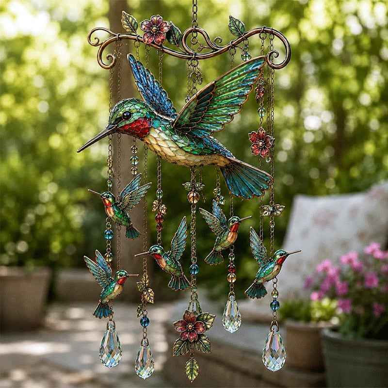 🔥50% OFF | Graceful Hummingbird Wind Chime – Add Beauty to Every Breeze 🐦🎐