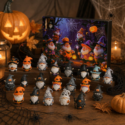 🎃 Halloween Early Bird Sale | 49% OFF🎃24 Days of Halloween Gnome Surprise Figures Advent Calendar Box